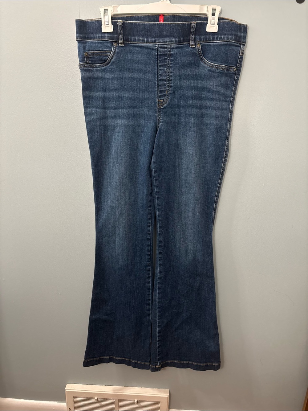 Spanx Dark Blue Stretch Bootcut Jeggings